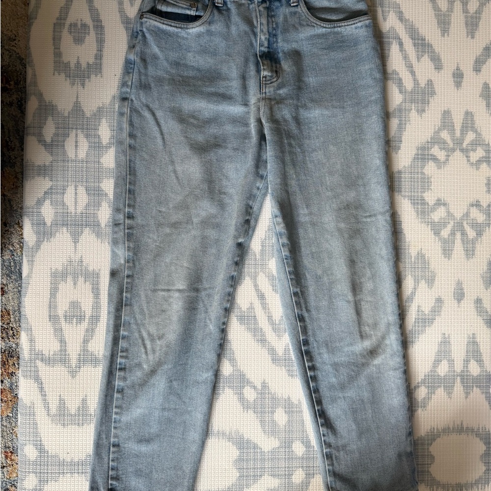 Bill Blass Blue Straight Leg Jeans Classic Fit